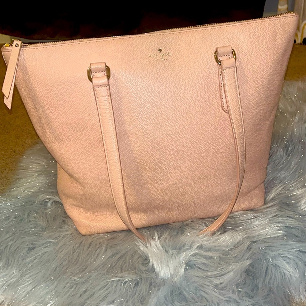 Kate Spade Penny Larchmont Avenue Pebble Pink Zip Tote - Picture 3 of 11